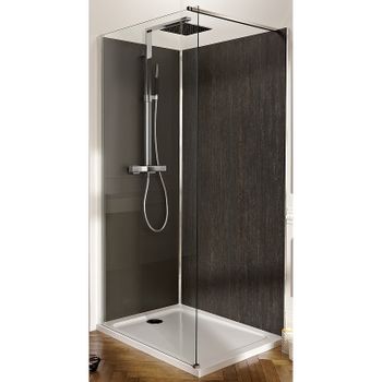 Душевая перегородка Jacob Delafon Contra 90 E22W90-GA профиль Хром стекло прозрачное — фото 1, Душевые перегородки