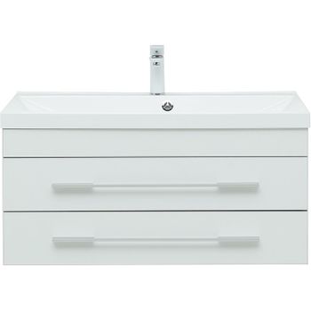 Тумба под раковину Aquanet Верона 90 272424 подвесная Белая матовая — фото 4, Тумбы под раковину