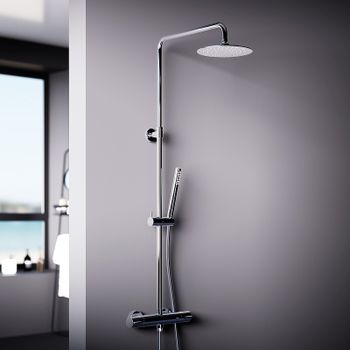 Душевая система Damixa Scandinavian Pure 936800000 с термостатом Хром — фото 2, Душевые стойки