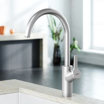 Смеситель для кухни Damixa Eclipse 310721400 Никель — фото 2, Смесители для кухни