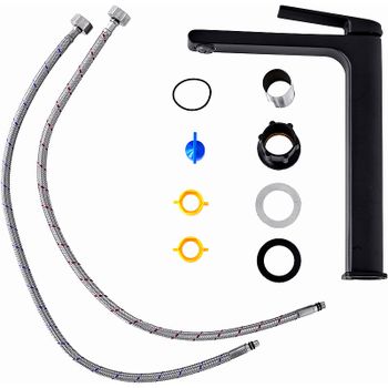 Смеситель для раковины Orange Gauss M30-121b Черный матовый — фото 6, Смесители для раковины