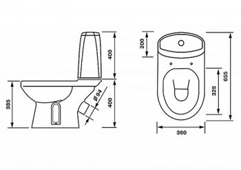 Унитаз компакт Оскольская Керамика Лея Премиум 41301130315 с бачком и сиденьем Микролифт — фото 5, Напольные унитазы