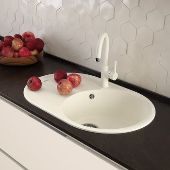 Кухонная мойка Lemark Lacha 720 9910055 Антрацит — фото 3, Кухонные мойки