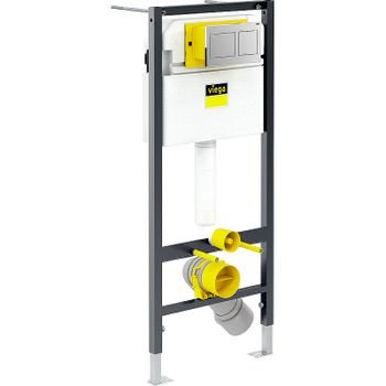 Комплект унитаза Damixa Jupiter DX77C1738SC с инсталляцией Viega Prevista Dry 8524.14 792596 с сиденьем Микролифт и клавишей смыва Хром — фото 3, Комплекты унитаз + инсталляция