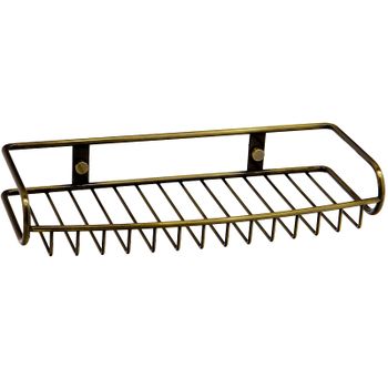 Полка корзина WasserKRAFT Exter K-1611 Светлая бронза — фото 1, Полки для ванной и душа