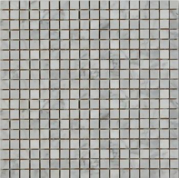 Мозаика из натурального камня Art&Natura Ceramica Marble Mosaic Bianco Cararra 30,5х30,5 см — фото 1, Мозаика