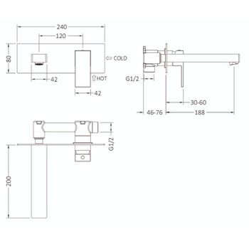 Смеситель для раковины Timo Selene 2071/17SM Золото матовое — фото 4, Смесители для раковины