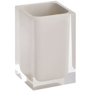 Стакан для зубных щеток Bemeta Vista 120111026-101 Бежевый — фото 1, Стаканы для зубных щеток