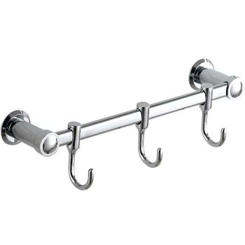 Вешалка для полотенец Haiba HB205-3 Хром — фото 1, Крючки для полотенец