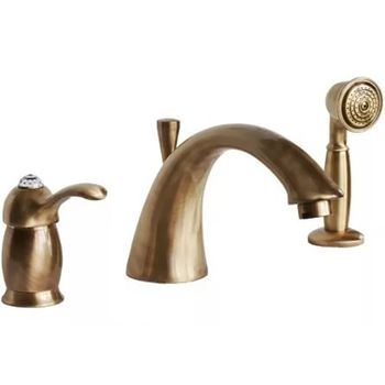 Смеситель на борт ванны Migliore Lem Swarovski 18875 Бронза — фото 1, Смесители на борт ванны