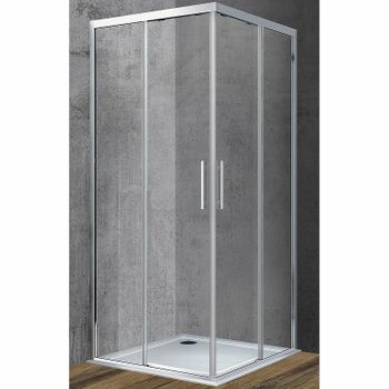 Душевой уголок Vincea Soft 100x100 VSS-3SO100CL профиль Хром стекло прозрачное — фото 1, Квадратные душевые уголки