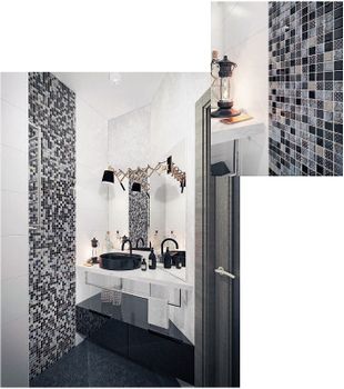 Стеклянная мозаика Bonaparte Galaxy 30х30 см — фото 3, Мозаика