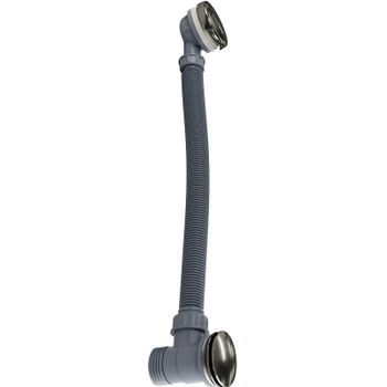 Слив-перелив WasserKRAFT Wiese A205 click-clack Оружейная сталь — фото 1, Сливы-переливы