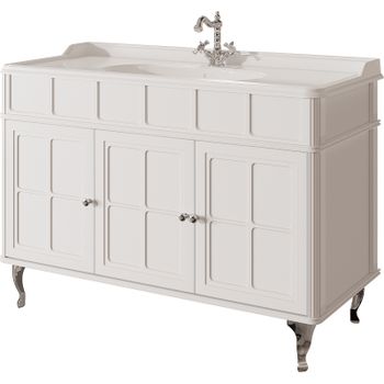 Тумба под раковину Caprigo Borgo 120 33425-B231 Белая матовая — фото 1, Тумбы под раковину