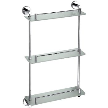 Стеклянная полка Bemeta Omega 104202132 Хром — фото 1, Полки для ванной и душа