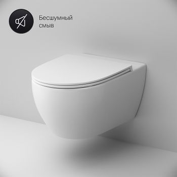 Унитаз AM.PM Awe C111700SC подвесной с сиденьем Микролифт — фото 1, Подвесные унитазы