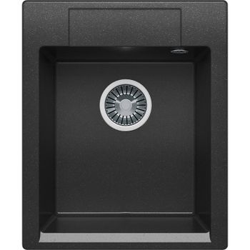 Кухонная мойка Polygran Argo-420 №16 627321 Черная — фото 1, Кухонные мойки