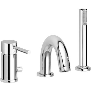 Смеситель на борт ванны Paffoni Light LIG047CR Хром глянцевый — фото 1, Смесители на борт ванны