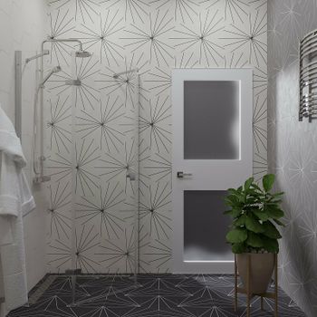 Душевой уголок Triton Сигма-Хром 90х90 Щ0000054219 профиль Хром стекло прозрачное — фото 4, Душевые уголки трапеция