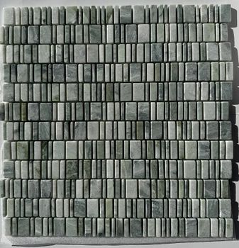 Каменная мозаика Pixmosaic Jet Green PIX 316 30,7x31 см — фото 1, Мозаика