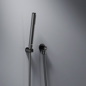 Душевая система Damixa Scandinavian Pure 936520300 Черная матовая — фото 7, Встраиваемые душевые комплекты