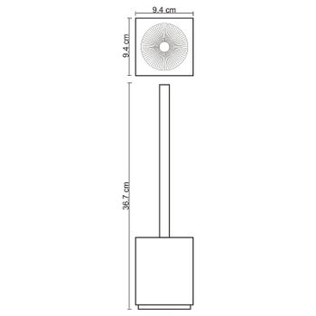 Ершик для унитаза WasserKRAFT Leine K-3827 Белый матовый — фото 3, Ершики для унитаза