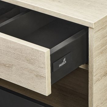 Тумба под раковину Aquaton Лофт Урбан 80 1A247601LQX60 подвесная Cерый графит Дуб орегон — фото 12, Тумбы под раковину