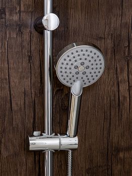 Душевая система Orange Push M01-912cr Хром — фото 6, Душевые стойки