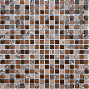 Мозаика Caramelle mosaic Naturelle 4 мм Andorra 30,5x30,5 см — фото 1, Мозаика