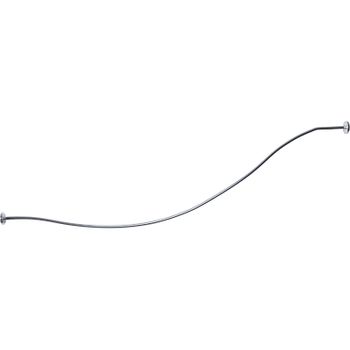 Карниз для ванны 1MarKa Gracia 170x100 05гр1710 Хром — фото 1, Карнизы для ванной