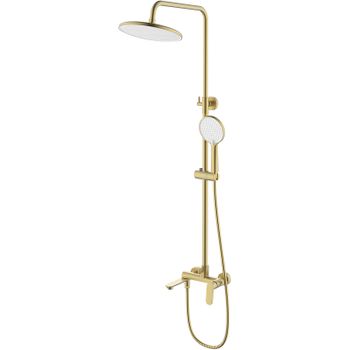 Душевая система Splenka S41.24.03 Золото матовое — фото 1, Душевые стойки