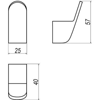 Крючок Altasan Лотос ЛТ10Х Хром — фото 5, Крючки для полотенец
