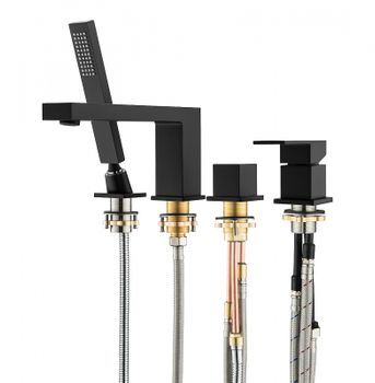 Смеситель на борт ванны Timo Selene 2130/03Y Черный — фото 8, Смесители на борт ванны