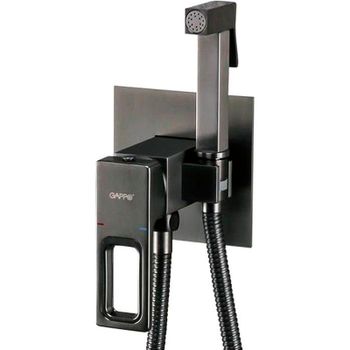 Гигиенический душ со смесителем Gappo G17-9 G7217-9 Оружейная сталь — фото 1, Гигиенические души