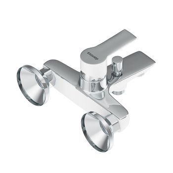 Смеситель для ванны Damixa Origin Elegance 841000000 Хром Белый — фото 4, Смеситель для ванны