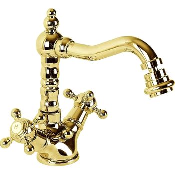 Смеситель для биде Cezares Golf-BS2-03/24 Золото 24 карат — фото 1, Смесители для биде