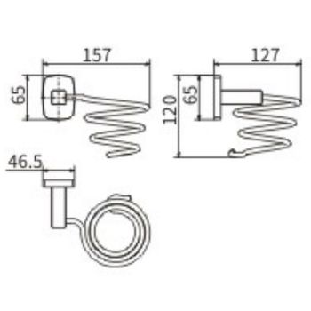 Держатель для фена CeramaLux Cube 12616 Хром — фото 2, Держатели для фена
