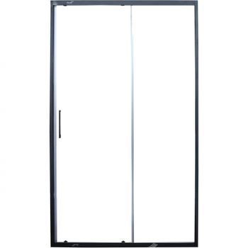 Душевая дверь Ceruttispa Gloria D120B профиль Черный стекло прозрачное — фото 1, Раздвижные душевые двери