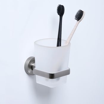 Стакан для зубных щеток WasserKRAFT Tauber K-64428 Никель — фото 3, Стаканы для зубных щеток