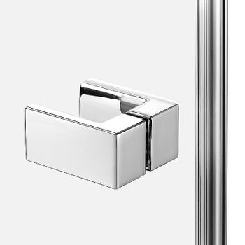 Душевая дверь New Trendy Avexa Chrome 110 L EXK-1447 профиль Хром стекло прозрачное — фото 3, Распашные душевые двери