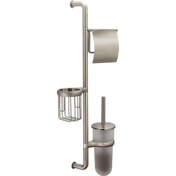 Подвесная стойка WasserKRAFT Ammer K-1448 Хром матовый — фото 1, Стойки - набор держателей