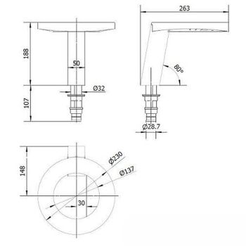 Сушилка для рук со смесителем и дозатором для жидкого мыла Nofer Concept 01901.GD Золото матовое — фото 3, Диспенсеры для жидкого мыла