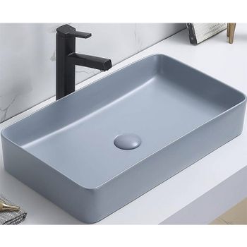 Раковина-чаша CeramaLux 60 78189MHL-4 Голубая — фото 1, Раковины накладные