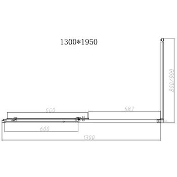 Душевой уголок Vincea Slim-N 130x90 VSR-4SN9013CLG профиль Брашированное золото стекло прозрачное — фото 6, Прямоугольные душевые уголки