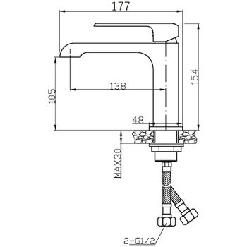 Смеситель для раковины Agger Magic A3012100 Хром — фото 9, Смесители для раковины