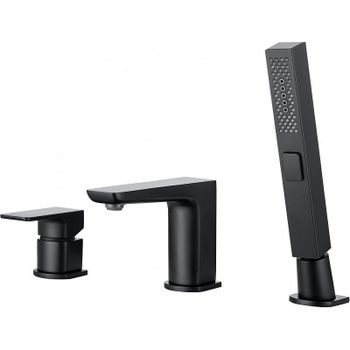 Смеситель на борт ванны Allen Brau Infinity 5.21008-31 Черный матовый — фото 1, Смесители на борт ванны