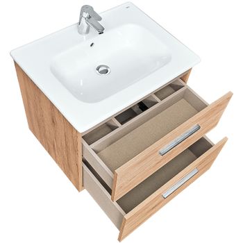 Тумба под раковину Roca Victoria 60 A857468517 подвесная Орех — фото 3, Тумбы под раковину