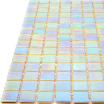 Стеклянная мозаика Alma Pearly PE-WH106 (PE09) 32,7х32,7 см — фото 3, Мозаика