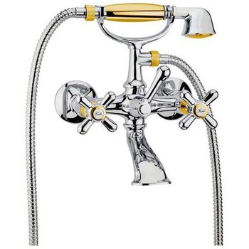 Смеситель для ванны Webert Armony AM720201017(153) Хром Золото — фото 1, Смеситель для ванны