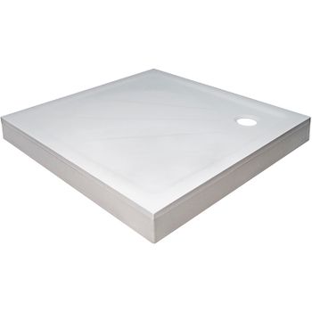 Душевой поддон из искусственного камня Ravak Perseus Pro 80х80 XA034401010WM Белый матовый — фото 2, Душевые поддоны из искусственного камня